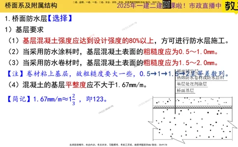 Removed_2025一建市政精讲27-桥面系及附属结构_2026年一级建造师_2026年一建市政_2025年一建市政SVIP_02-基础精讲✿高端面授✿深度强化_30-市政《超级精讲班》文昊XJ_讲义