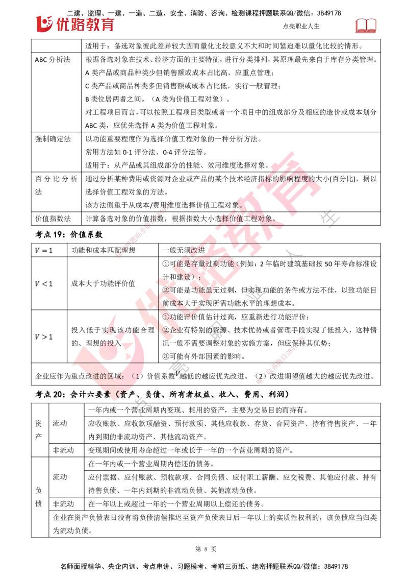 25一建《工程经济》预测金点打印版_2026年一级建造师_2026年一建经济_2025年一建经济SVIP_04-冲刺串讲✿考点强化✿小灶集训_42-经济《黄金预测金点》杨老师YL_讲义