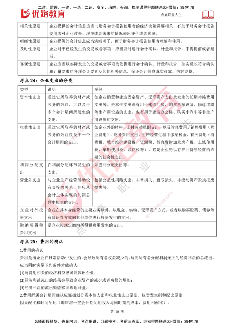 25一建《工程经济》预测金点打印版_2026年一级建造师_2026年一建经济_2025年一建经济SVIP_04-冲刺串讲✿考点强化✿小灶集训_42-经济《黄金预测金点》杨老师YL_讲义