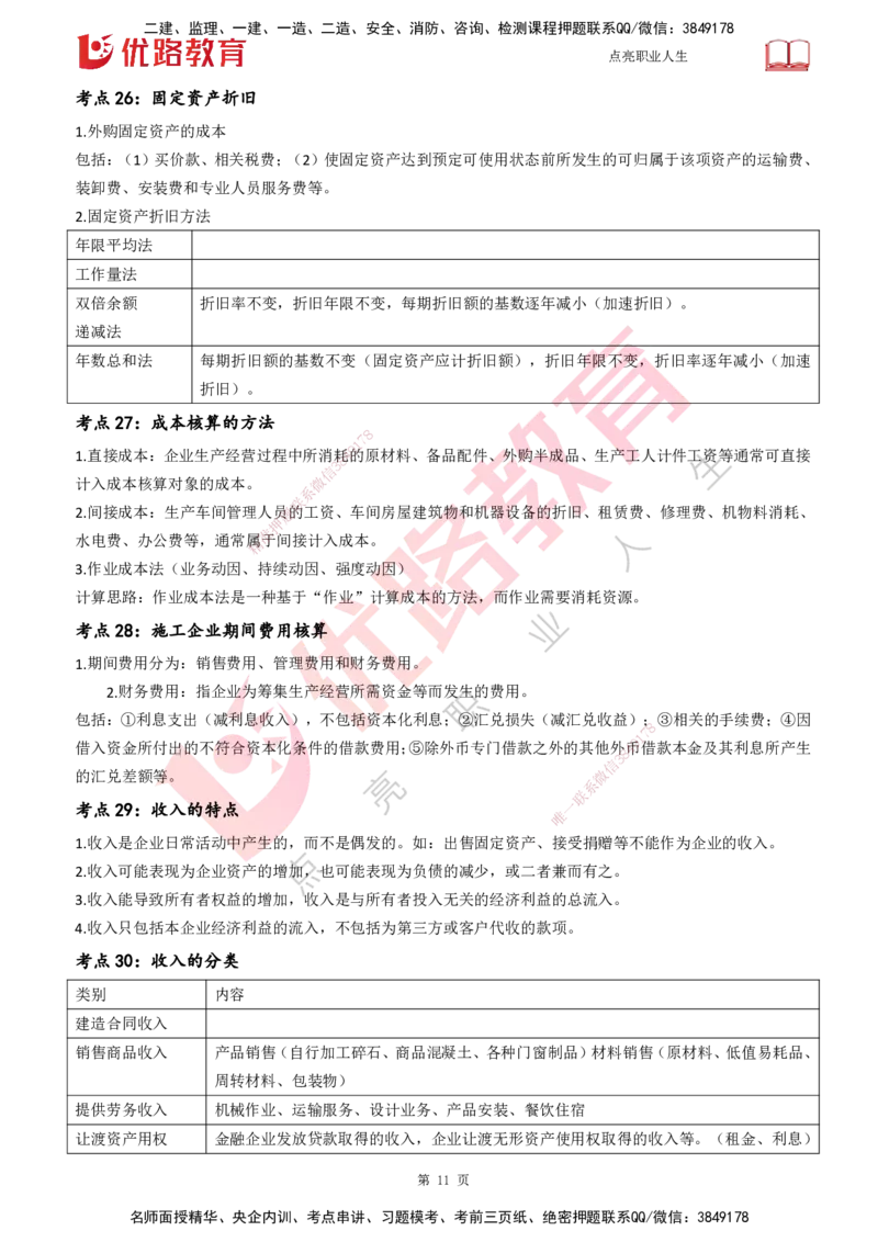 25一建《工程经济》预测金点打印版_2026年一级建造师_2026年一建经济_2025年一建经济SVIP_04-冲刺串讲✿考点强化✿小灶集训_42-经济《黄金预测金点》杨老师YL_讲义