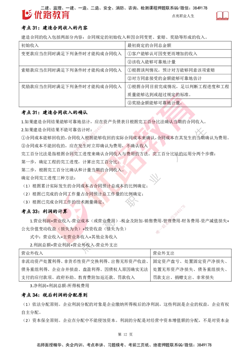 25一建《工程经济》预测金点打印版_2026年一级建造师_2026年一建经济_2025年一建经济SVIP_04-冲刺串讲✿考点强化✿小灶集训_42-经济《黄金预测金点》杨老师YL_讲义