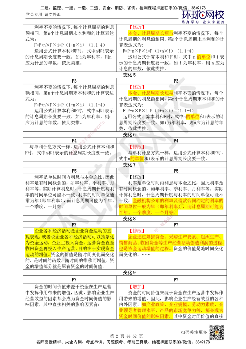 HQ-经济-25年一建新旧教材对比_2026年一级建造师_2026年一建经济_2025年一建经济SVIP_01-精华文档✿电子教材✿历年真题_12-经济《新旧教材对比》HQ