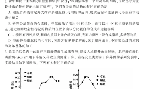 2024届湖南省郴州市高三上学期一模生物(1)_2023年10月_01每日更新_27号_2024届湖南省郴州市高三上学期一模