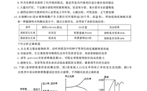 高三联考生物_2025年11月_251126贵州省金太阳2026届高三上学期11月期中联考（25-107C）_贵州省2026届高三上学期11月期中联考生物+答案_贵州省部分学校2025-2036学年11月期中联考高三生物学