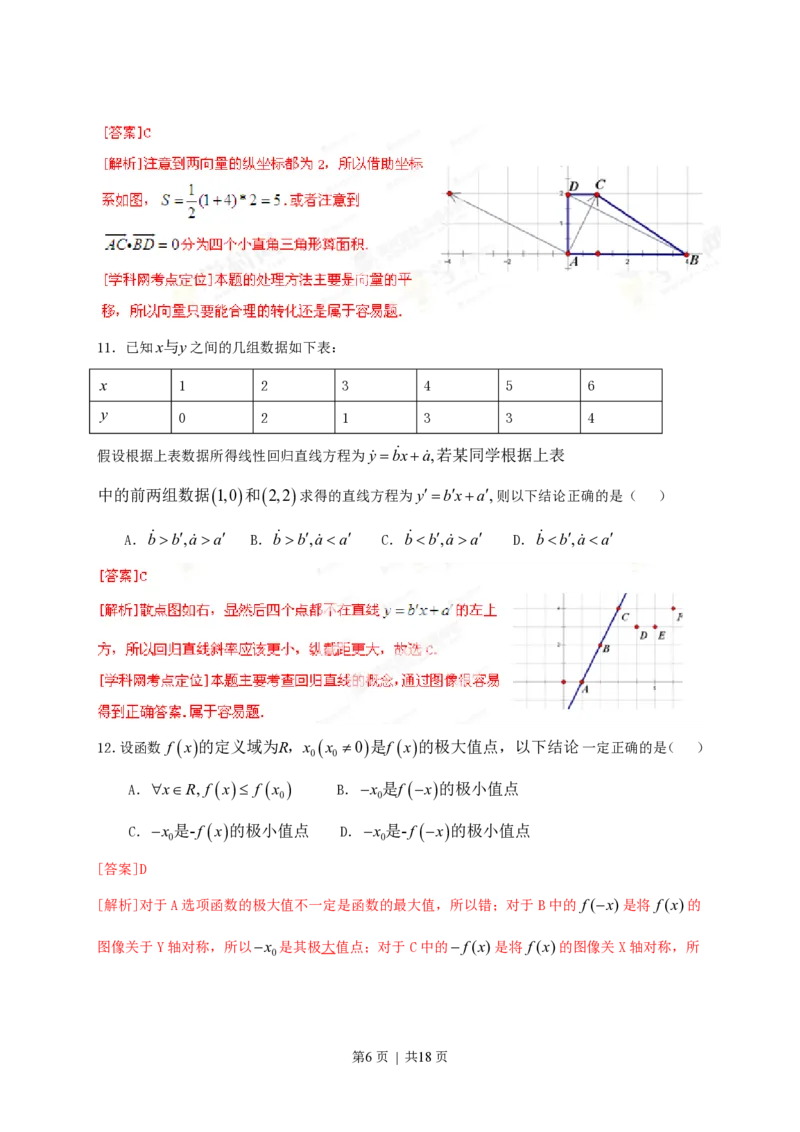 2013年高考数学试卷（文）（福建）（解析卷）_数学历年高考真题_新&middot;PDF版2008-2025&middot;高考数学真题_数学（按试卷类型分类）2008-2025_自主命题卷&middot;数学（2008-2025）