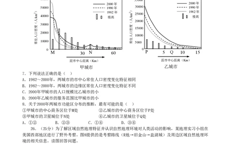 2011年高考地理试卷（山东）（空白卷）_地理历年高考真题_新&middot;PDF版2008-2025&middot;高考地理真题_地理（按年份分类）2008-2025_2011&middot;地理高考真题
