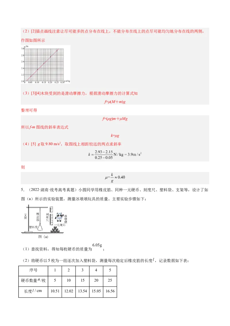 专题71实验二：力的平行四边形定则和测量动摩擦因数（解析卷）-十年（2014-2023）高考物理真题分项汇编（全国通用）_近10年高考真题汇编（必刷）