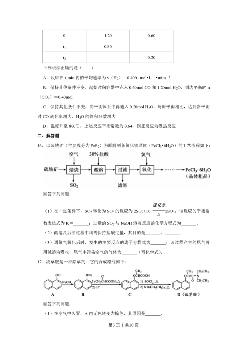 2011年高考化学试卷（江苏）（空白卷）_化学历年高考真题_新&middot;PDF版2008-2025&middot;高考化学真题_化学（按试卷类型分类）2008-2025_自主命题卷&middot;化学（2008-2025）(1)