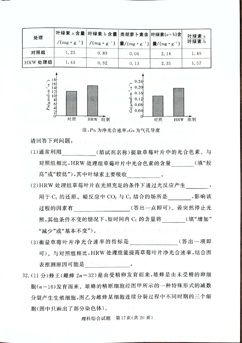 2024届湘豫名校高三下学期考前保温卷理综试题+(1)_2024年6月(1)_026月合集_2024届湘豫名校联考高三下学期考前保温