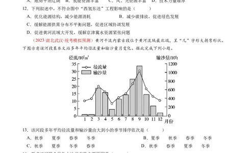 专题17区域联系与区域协调发展-学易金卷：2023年高考真题和模拟题地理分项汇编（原卷卷）_近10年高考真题汇编（必刷）_十年（2014-2024）高考地理真题分项汇编（全国通用）