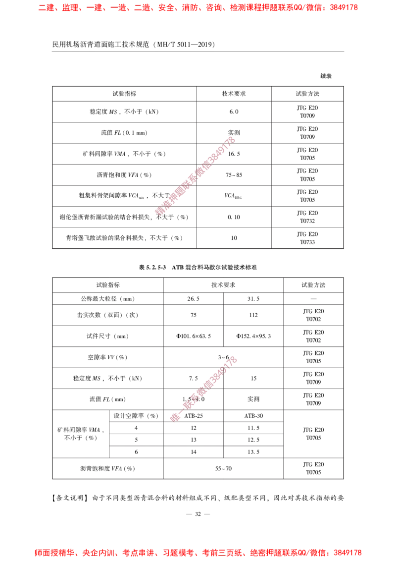 MHT5011-2019民用机场沥青道面施工技术范_2026年一级建造师_2026年一建民航_2025年一建民航SVIP_02-基础精讲✿高端面授✿深度强化_05-民航《教材精讲班》柚子SMR推荐
