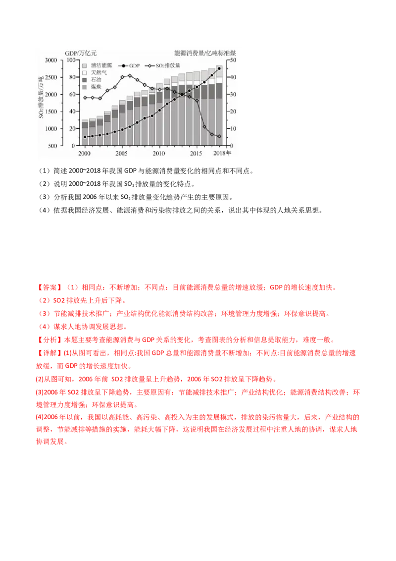 专题13环境与发展-十年（2014-2023）高考地理真题分项汇编（解析卷）_近10年高考真题汇编（必刷）_十年（2014-2024）高考地理真题分项汇编（全国通用）