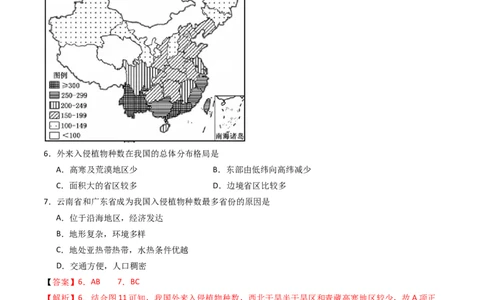 专题13环境与发展-十年（2014-2023）高考地理真题分项汇编（解析卷）_近10年高考真题汇编（必刷）_十年（2014-2024）高考地理真题分项汇编（全国通用）