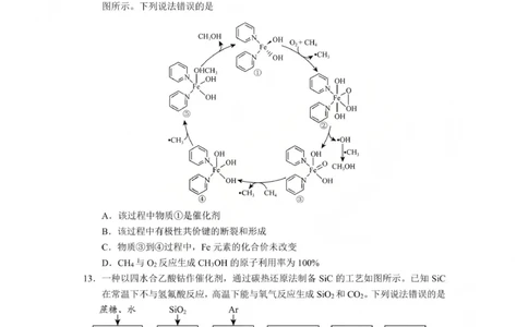 毕节市2026届高三年级高考第一次适应性考试化学(1)_2026年1月_260119贵州省毕节市2026届高三年级高考第一次适应性考试（毕节一诊）（全）