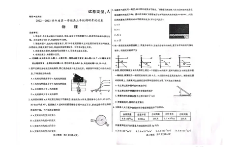 内蒙古包头市2022-2023学年高三上学期开学调研考试物理试题(1)_2023年7月_027月合集_2023届内蒙古包头市高三上学期开学调研考试