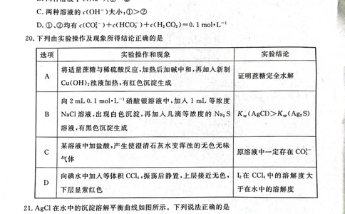 四川省雅安市高2024届高三零诊考试化学(1)_2023年10月_01每日更新_31号_2024届四川省雅安市高三零诊考试