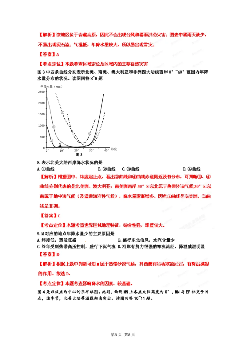 2012年高考地理试卷（四川）（解析卷）_地理历年高考真题_新&middot;PDF版2008-2025&middot;高考地理真题_地理（按省份分类）2008-2025_2008-2024&middot;（四川）地理高考真题