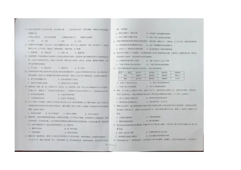 云南省大理白族自治州祥云祥华中学2023-2024学年高一上学期9月月考历史试题+图片版含答案(1)_2023年9月_029月合集