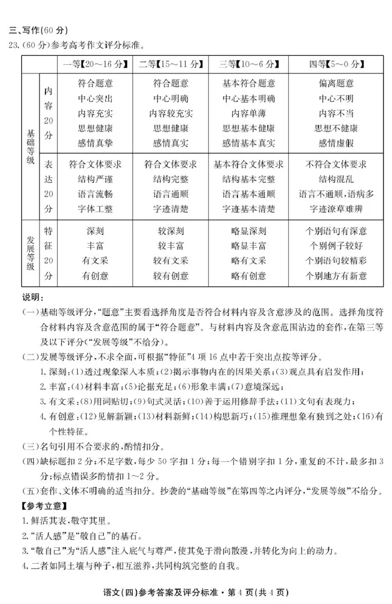 答案(1)_2026年1月_260106云南省名校联盟2025-2026学年高三上学期第四次联考模拟预测（全科）_2026届云南省云南名校联盟高三上学期第四次联考模拟预测语文试题