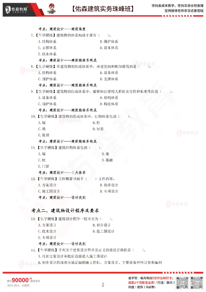 4月30日佑森建筑实务珠峰班VIP作业_2026年一级建造师_2026年一建建筑_2025年一建建筑SVIP_02-基础精讲✿高端面授✿深度强化_31-建筑《珠峰直播班》闫力齐YS推荐