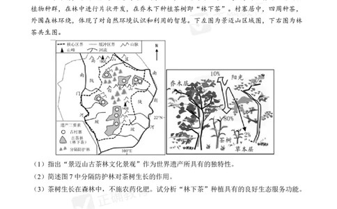 四月地理每周好题精选（第1周）_2024高考押题卷_152024其他平台全系列_资料2024版（名校︱机构）备考押题资料_（冲刺高考）正确云&middot;四月每周好题精选（第1周）