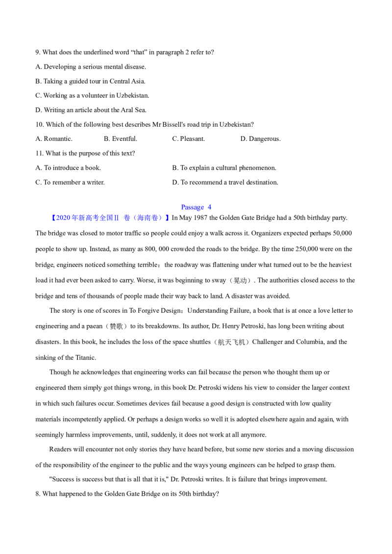 专题16阅读理解新闻报道及其它（学生卷）--十年（2015-2024）高考真题英语分项汇编（全国通用）_近10年高考真题汇编（必刷）_十年（2014-2024）高考英语真题分类汇编（全国通用）