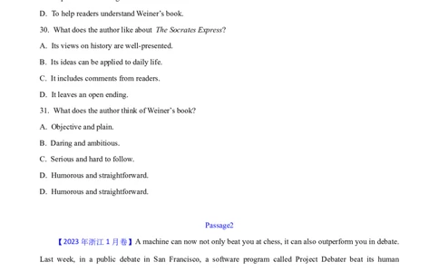 专题16阅读理解新闻报道及其它（学生卷）--十年（2015-2024）高考真题英语分项汇编（全国通用）_近10年高考真题汇编（必刷）_十年（2014-2024）高考英语真题分类汇编（全国通用）