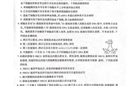 咸阳市2026年高考模拟检测（一）生物(1)_2026年1月_260111陕西省咸阳市2026年高考模拟检测（一）（全科）