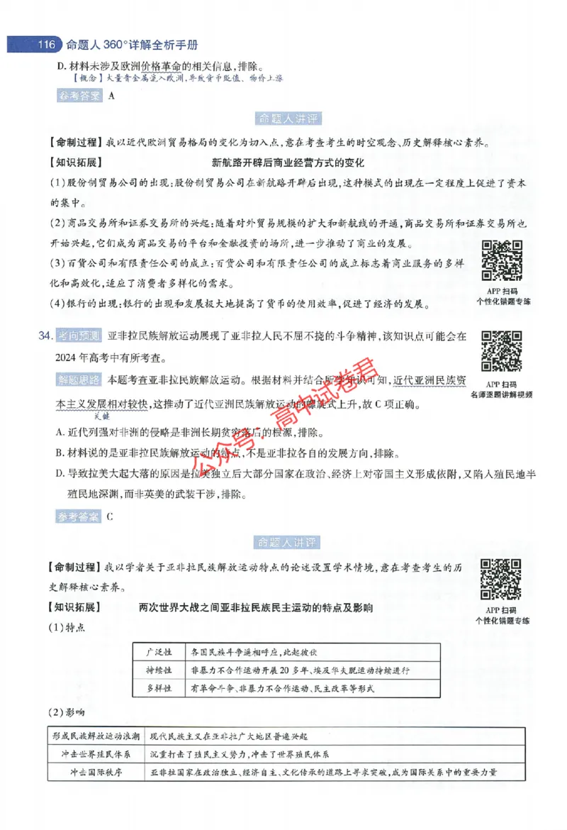 天星教育2024年高考临考预测押题密卷新教材全国版文科卷命题人360度详解全息手册_1_2024高考押题卷_12024天星全系列_@@@天星临考押题密卷汇总重复