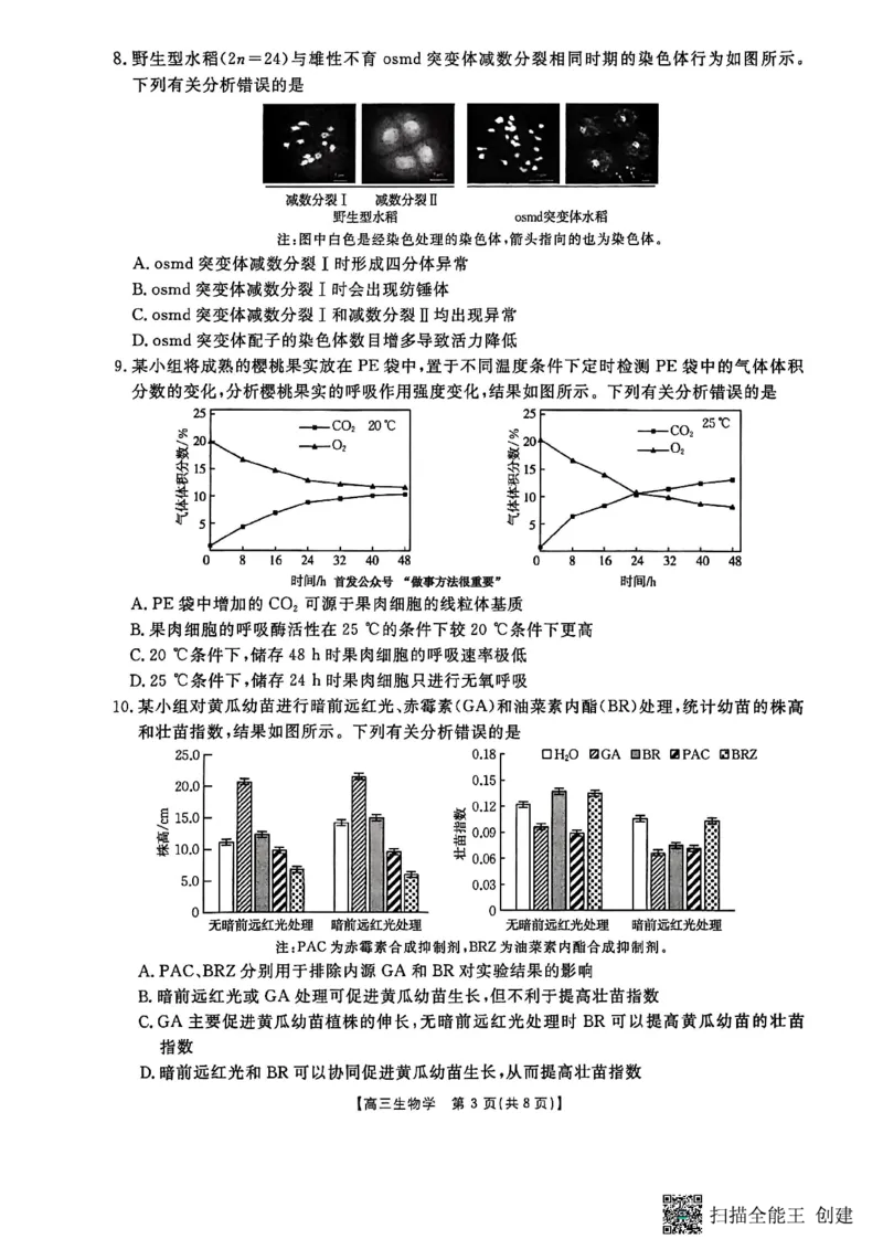 河南省2025-2026学年上高三第四次联考生物试卷(1)_2026年1月_260111河南省金太阳2025-2026学年上高三第四次联考（全科）_河南省金太阳2025-2026学年上高三第四次联考生物