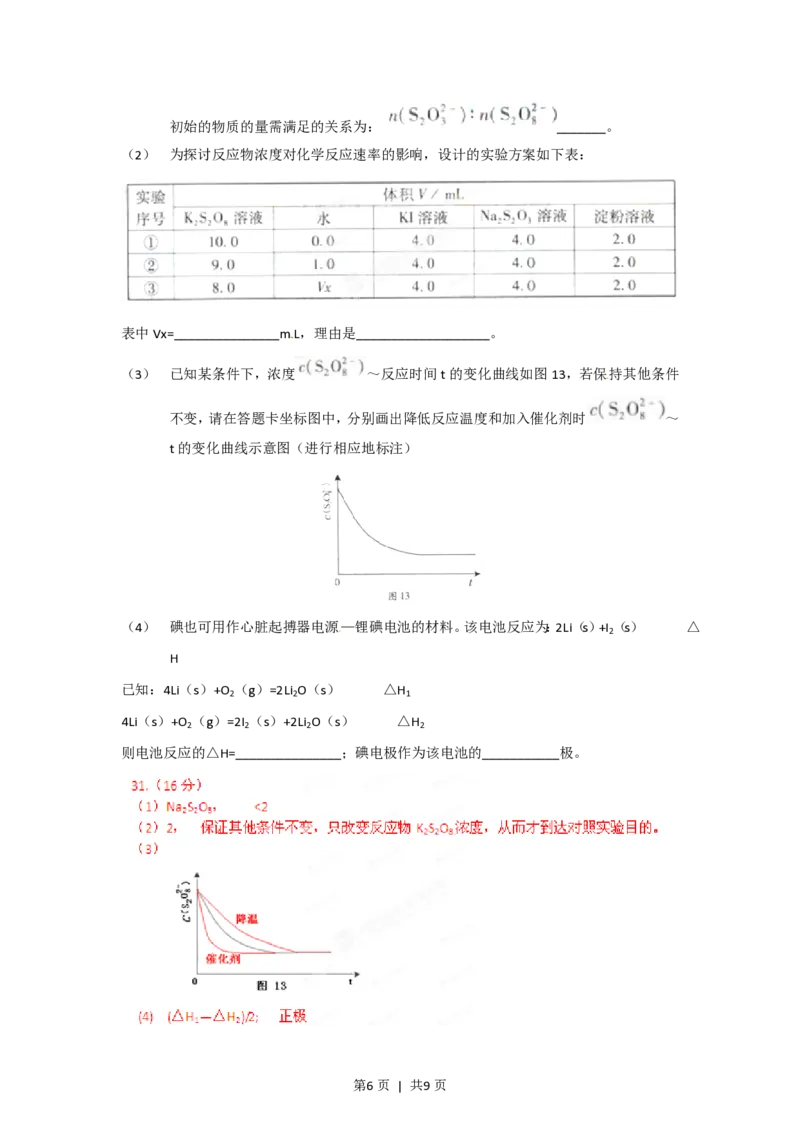 2012年高考化学试卷（广东）（解析卷）_化学历年高考真题_新&middot;PDF版2008-2025&middot;高考化学真题_化学（按年份分类）2008-2025_2012&middot;高考化学真题