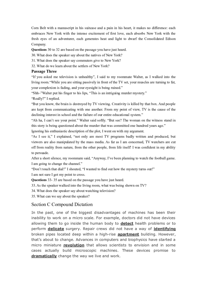 2011年12月六级听力原文及答案_英语四六级整合_英语四六级真题版本二此版为主此文件夹会持续更新_六级真题_1.六级真题+答案解析+听力音频_2011年12月CET6