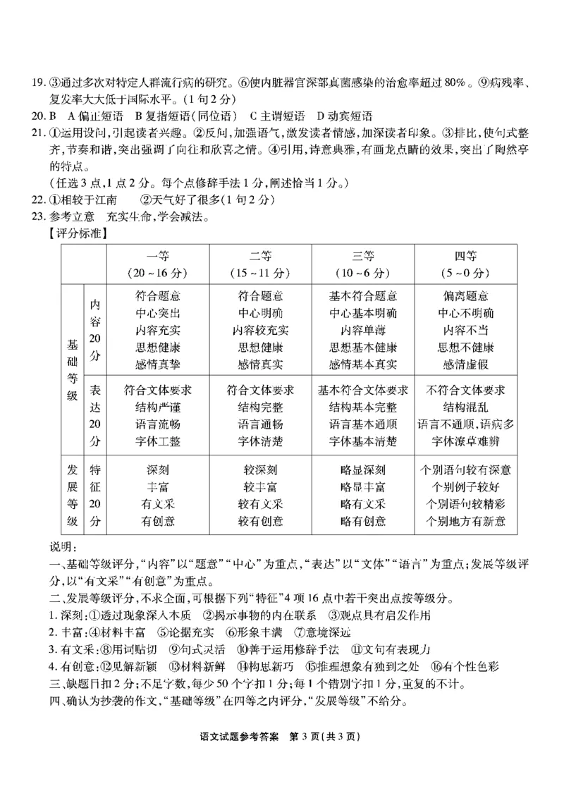 南开第二次联考-语文答案(1)_2023年10月_0210月合集_2024届重庆市南开中学高高三质量检测（二）_重庆市南开中学高2024届高三质量检测（二）语文