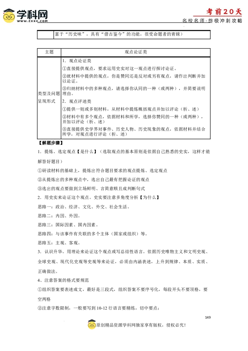 历史（三）-2024年高考考前20天终极冲刺攻略_2024高考押题卷_62024学科网全系列_21学科网高考考前终极攻略_历史-2024年高考考前20天终极冲刺攻略