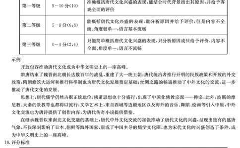 历史答案（长郡高三2）(1)_2023年10月_0210月合集_2024届湖南省长沙市长郡中学高三上学期月考卷（二）_2024届湖南省长沙市长郡中学高三上学期月考卷（二）历史