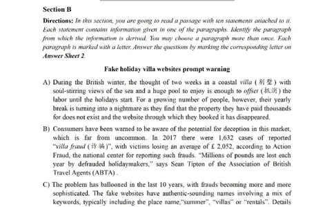 2022.06四级真题第2套可复制可搜索，打印首选_英语四六级整合_英语四六级真题版本二此版为主此文件夹会持续更新_四级真题_1.四级真题+答案解析+听力音频(1989-2025)_2022年