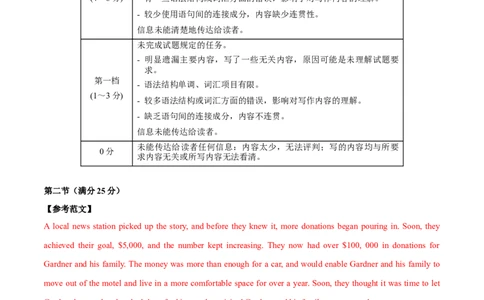 英语-2024届新高三开学摸底考试卷（新高考七省通用）01（答案及评分标准）_2024届新高三开学摸底考试卷_英语-2024届新高三开学摸底考试卷