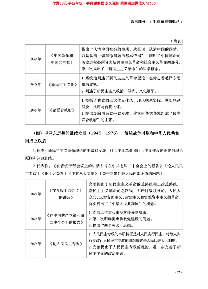 2025年山东事业单位考试-公共基础知识（毛中特分册）_2026考公资料_（05）超格_行测申论2025超格合集(行测&申论&政治理论)_璐璐2025超G公基＋综合写作全程班(事业单位三支一扶通用)