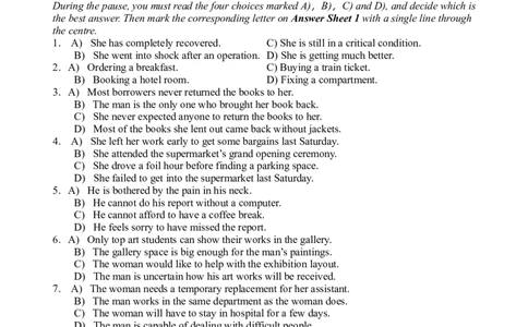 2013年6月六级考试真题（一）_英语四六级整合_英语四六级真题版本二此版为主此文件夹会持续更新_六级真题_1.六级真题+答案解析+听力音频_2013年6月CET6_01、真题PDF版（推荐打印）❤