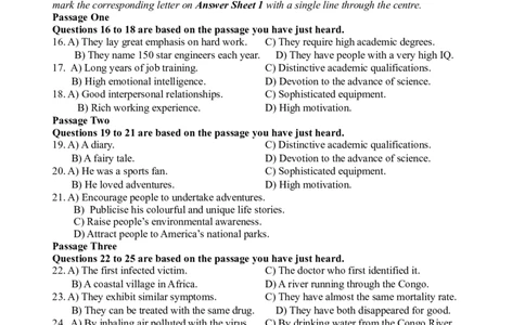 2013年6月六级考试真题（一）_英语四六级整合_英语四六级真题版本二此版为主此文件夹会持续更新_六级真题_1.六级真题+答案解析+听力音频_2013年6月CET6_01、真题PDF版（推荐打印）❤