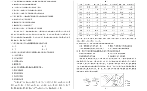 地理A卷高三四省联考(1)_2026年1月_260114陕晋青宁四省2025-2026学年高三上学期（1月）第二次联考（全）_陕晋青宁四省2025-2026学年高三上学期（1月）第二次联考地理