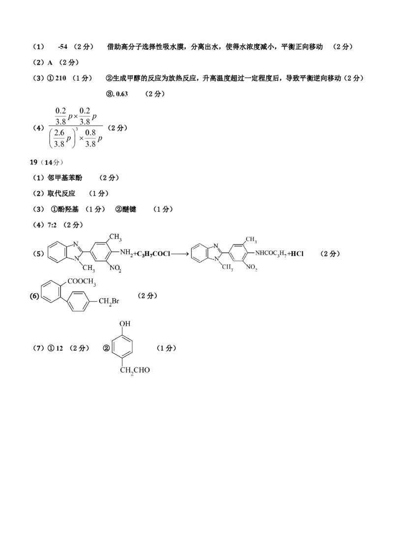黑龙江省大庆市大庆中学2024-2025学年高三上学期12月模拟考试化学PDF版含答案（可编辑）_2025年1月_250103黑龙江省大庆市大庆中学2024-2025学年高三上学期12月二模