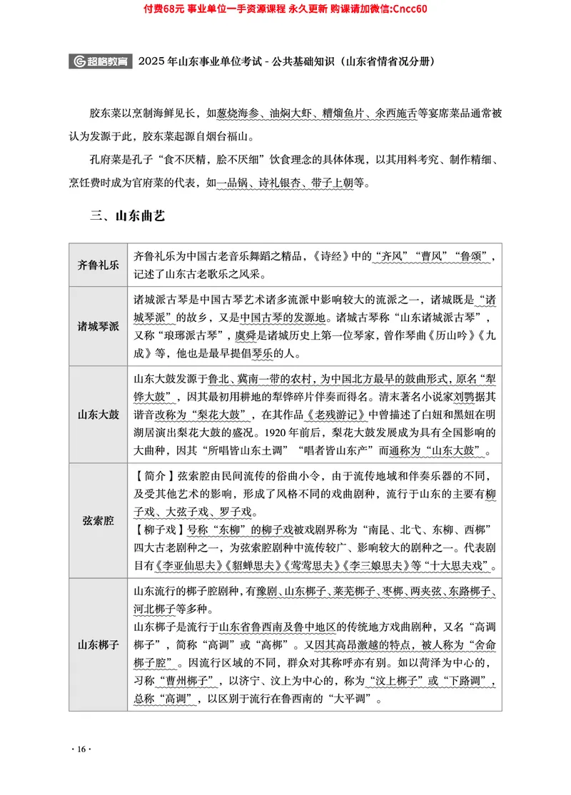2025年山东事业单位考试-公共基础知识（山东省情省况分册）_2026考公资料_（05）超格_行测申论2025超格合集(行测&申论&政治理论)_1.公基（璐璐）_讲义