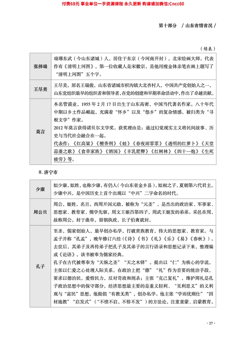 2025年山东事业单位考试-公共基础知识（山东省情省况分册）_2026考公资料_（05）超格_行测申论2025超格合集(行测&申论&政治理论)_1.公基（璐璐）_讲义