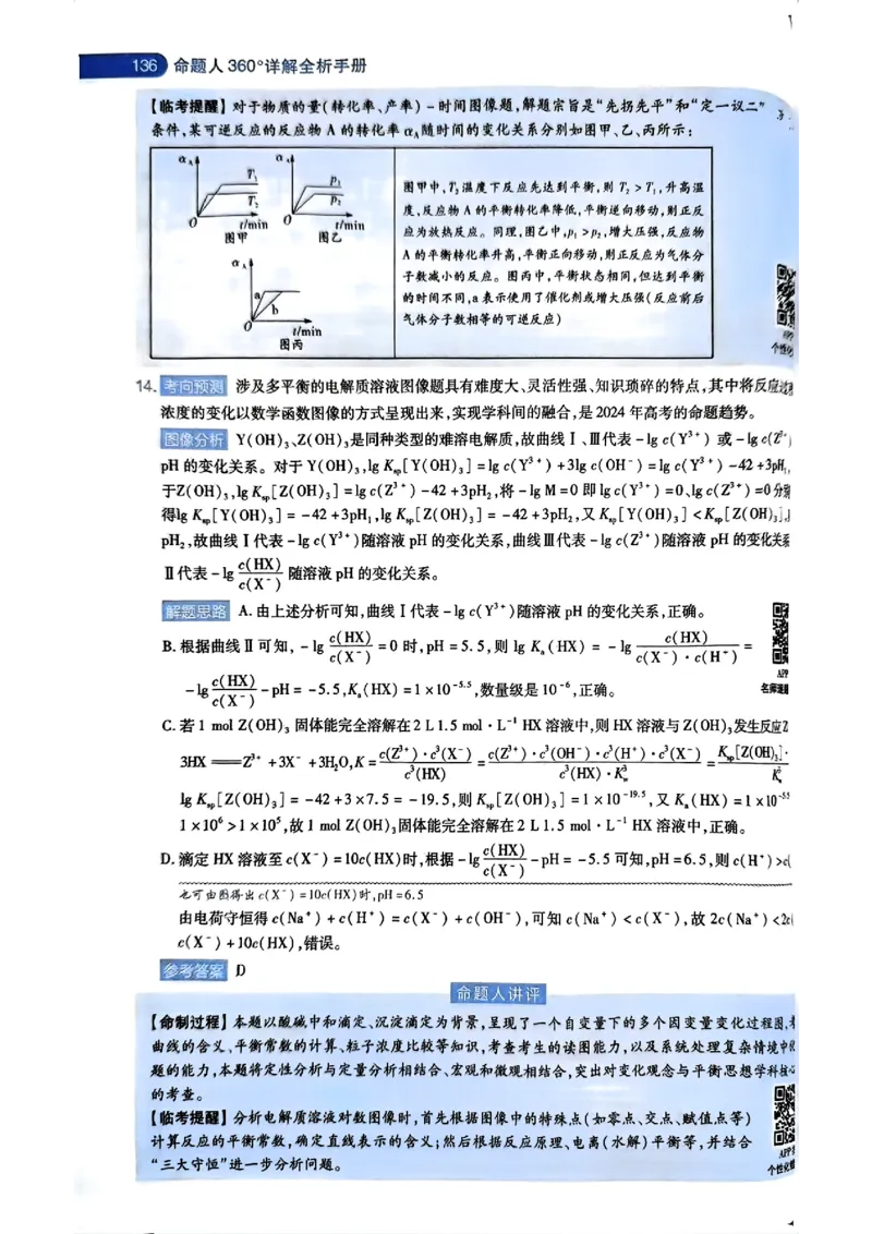 化学AB答案_2024高考押题卷_12024天星全系列_@@@天星临考押题密卷汇总重复_2024年tx高考临考押题密卷湖南专版