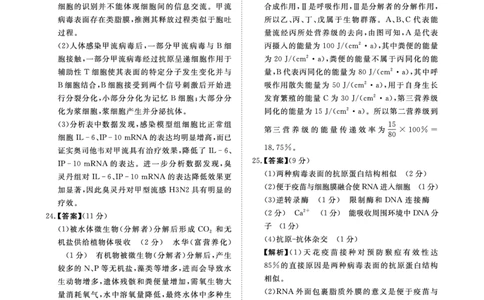 9月高三联考生物答案(1)_2023年9月_029月合集_2024届河南省青桐鸣高三上学期9月月考