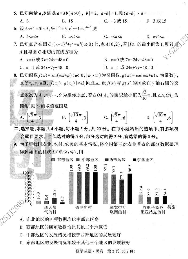 数学黑卷_2023高考押题卷_腾远黑白卷（官方只发售理科及新高考版本）_新高考_2023年《腾远高考黑白卷》数学（新高考）