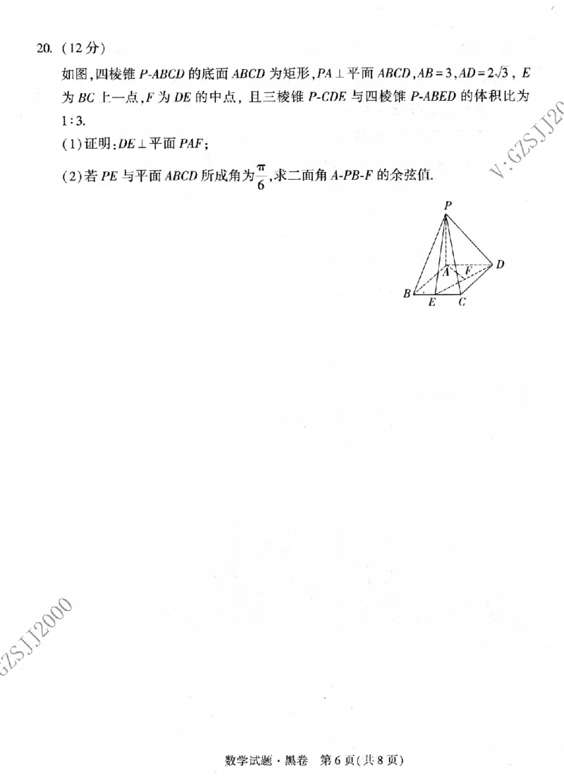 数学黑卷_2023高考押题卷_腾远黑白卷（官方只发售理科及新高考版本）_新高考_2023年《腾远高考黑白卷》数学（新高考）