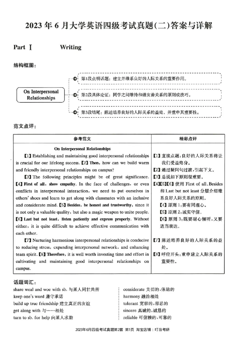 2023.06四级真题第2套详解_英语四六级整合_英语四六级真题版本二此版为主此文件夹会持续更新_四级真题_1.四级真题+答案解析+听力音频(1989-2025)_22023-2024年(真题-解析-听力=已完结)