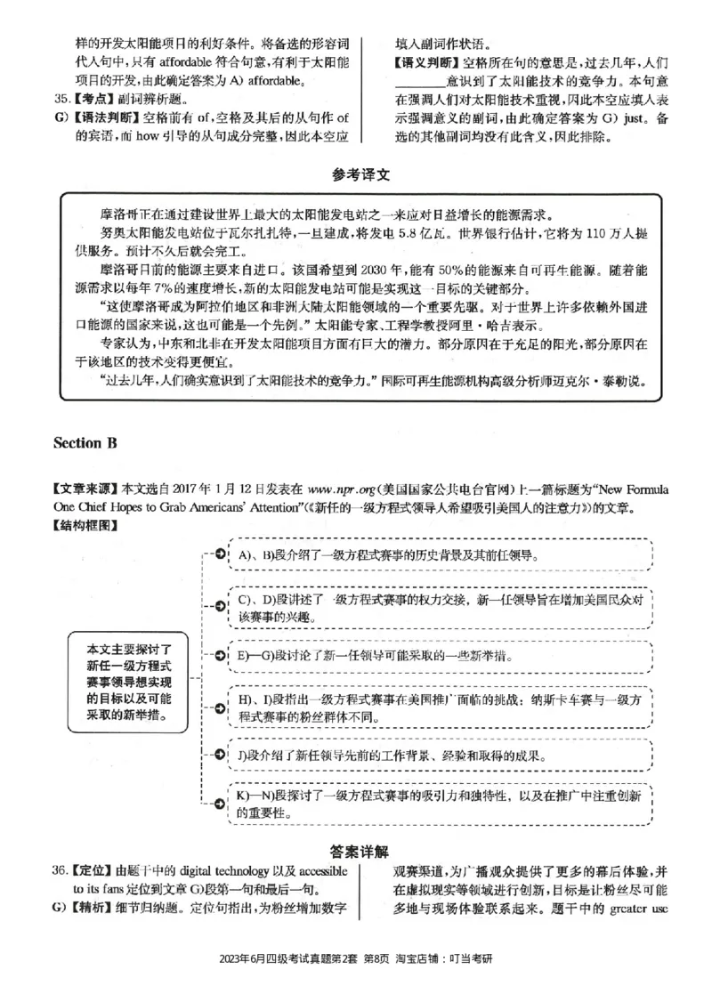 2023.06四级真题第2套详解_英语四六级整合_英语四六级真题版本二此版为主此文件夹会持续更新_四级真题_1.四级真题+答案解析+听力音频(1989-2025)_22023-2024年(真题-解析-听力=已完结)